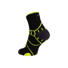 Zeķes riteņbraukšanai AVENTO 74OT ZWG 43-46 BLACK / FLUORESCENT YELLOW