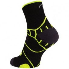 Zeķes riteņbraukšanai AVENTO 74OT ZWG 39-42 BLACK / FLUORESCENT YELLOW