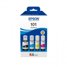 Epson 101 EcoTank (C13T03V64A) Ink Cartridge, Black, Cyan, Magenta, Yellow, Multipack 4 colours