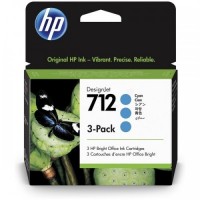 Tintes kārtridžs HP Ink No.712 Cyan tri-pack (3ED77A) Tintes kārtridžs HP Ink No.712 Cyan tri-pack (3ED77A)
