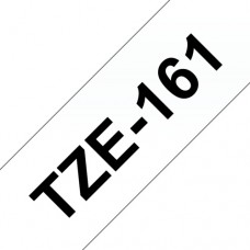 Brother TZe-161 (TZe161) Laminated Labelling Tape Black on Clear, 36mm, 8m