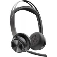 Poly Voyager Focus 2 MS Teams Wireless Headset, Bluetooth, USB-C/A Adapter, Charging stand, Black Poly Voyager Focus 2 MS Teams Wireless Headset, Bluetooth, USB-C/A Adapter, Charging stand, Black