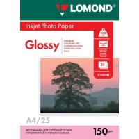 Lomond Photo Inkjet Paper Glossy 150 g/m2 A4, 25 sheets Lomond Photo Inkjet Paper Glossy 150 g/m2 A4, 25 sheets