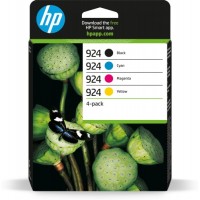 HP 924 CMYK 4-Pack (6C3Z1NE) Ink Cartridge Multipack, BK/C/M/Y HP 924 CMYK 4-Pack (6C3Z1NE) Ink Cartridge Multipack, BK/C/M/Y