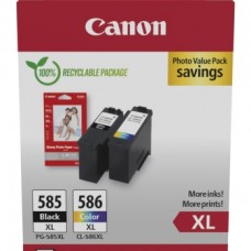 Canon PG-585XL/CL-586XL (6204C005) Photo value pack Ink Cartridge Multipack, BK/CMY Canon PG-585XL/CL-586XL (6204C005) Photo value pack Ink Cartridge Multipack, BK/CMY