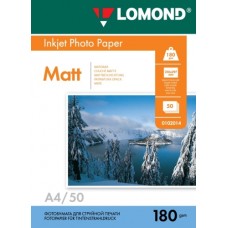Lomond Photo Inkjet Paper Matte 180 g/m2 A4, 50 sheets Lomond Photo Inkjet Paper Matte 180 g/m2 A4, 50 sheets