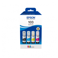 Tintes kārtridžs Epson 103 EcoTank (C13T00S64A) Ink Cartridge, Black, Cyan, Magenta, Yellow, Multipack 4 colours Tintes kārtridžs Epson 103 EcoTank (C13T00S64A) Ink Cartridge, Black, Cyan, Magenta, Yellow, Multipack 4 colours