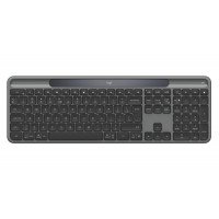 Logitech Signature Slim Solar+ K980 Wireless Keyboard, RF Wireless+Bluetooth, US Int, Graphite