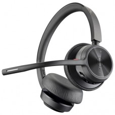 Poly Voyager 4320 UC Stereo Wireless Headset, Bluetooth, USB-A,+BT700 dongle, +Charging Stand, Black