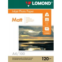 Lomond Photo Inkjet Paper Matte 120 g/m2 A4, 100 sheets Lomond Photo Inkjet Paper Matte 120 g/m2 A4, 100 sheets