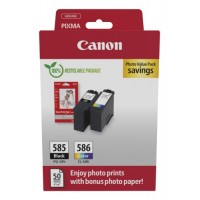 Canon PG-585/CL-586 (6205C004) Photo value pack Ink Cartridge Multipack, BK/CMY Canon PG-585/CL-586 (6205C004) Photo value pack Ink Cartridge Multipack, BK/CMY