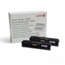 Xerox Phaser 3020 / WorkCentre 3025 (106R03048) Dual Pack Toner Cartridge, Black