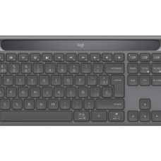 Logitech Signature Slim Solar+ K980 for Business Wireless Keyboard, RF+Bluetooth, US Int, Graphite