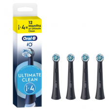 Oral-B iO Ultimate Clean x4 Toothbrush heads, Black Oral-B iO Ultimate Clean x4 Toothbrush heads, Black