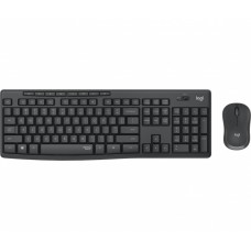Logitech MK295 Silent Wireless Combo, wireless keyboard with mouse, black