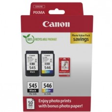 Canon PG-545/CL-546 (8287B008) Ink Cartridge Multipack, BK/CMY Canon PG-545/CL-546 (8287B008) Ink Cartridge Multipack, BK/CMY