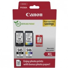 Canon PG-545XL/CL-546XL (8286B011) Photo value pack Ink Cartridge Multipack, BK/CMY Canon PG-545XL/CL-546XL (8286B011) Photo value pack Ink Cartridge Multipack, BK/CMY