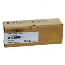 Tonerkasete Ricoh toner cartridge dzeltena (408187, SPC360HE) Tonerkasete Ricoh toner cartridge dzeltena (408187, SPC360HE)