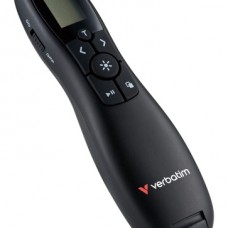 Verbatim 32364 Keynote Wireless Presenter with LCD Display and Red Laser Pointer, Black Verbatim 32364 Keynote Wireless Presenter with LCD Display and Red Laser Pointer, Black