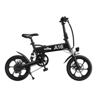 Elektro velosipēds HIMO A16+, melns
