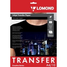 Lomond Thermotransfer Inkjet Paper A4, 10 sheets, for Dark Fabrics Lomond Thermotransfer Inkjet Paper A4, 10 sheets, for Dark Fabrics