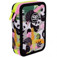 Double decker school pencil case with equipment CoolPack Jumper 2 PANDA GANG Double decker school pencil case with equipment CoolPack Jumper 2 PANDA GANG