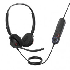 Jabra Engage 40 MS Stereo Inline Link Wired Headset, USB-A, Black Jabra Engage 40 MS Stereo Inline Link Wired Headset, USB-A, Black