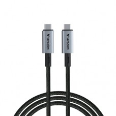 Verbatim 31847 Sync & Charge Cable USB-C to USB-C 240W 40Gbps 120cm, Grey/Black Verbatim 31847 Sync & Charge Cable USB-C to USB-C 240W 40Gbps 120cm, Grey/Black