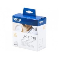 Brother DK-11218 Round Labels, Black on White Paper, 24 mm, 1000 labels per roll