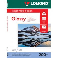 Lomond Photo Inkjet Paper Glossy 200 g/m2 A3, 50 sheets