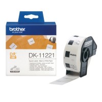 Brother DK-11221 (DK-11221) Square Labels, Black on White, 23 mm, 1000 labels per roll Brother DK-11221 (DK-11221) Square Labels, Black on White, 23 mm, 1000 labels per roll
