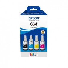 Tintes kārtridžs Epson 664 EcoTank (C13T66464A) Ink Cartridge, Black, Cyan, Magenta, Yellow, Multipack 4 colours Tintes kārtridžs Epson 664 EcoTank (C13T66464A) Ink Cartridge, Black, Cyan, Magenta, Yellow, Multipack 4 colours