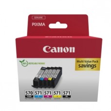 Canon PGI-570PGBK/CLI-571 (0372C006) Ink Cartridge Multipack, PGBK/C/M/Y/BK Canon PGI-570PGBK/CLI-571 (0372C006) Ink Cartridge Multipack, PGBK/C/M/Y/BK