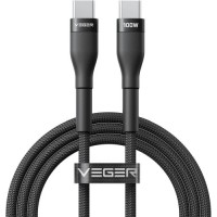 Veger Cable USB-C to USB-C PD 20V 5A 100W CC05 1.5m, Black