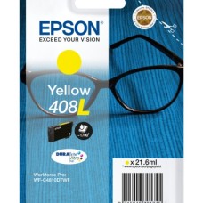 Epson 408L (C13T09K44010) Ink Cartridge, Yellow Epson 408L (C13T09K44010) Ink Cartridge, Yellow