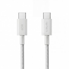 Xiaomi 3A Braided USB-C to USB-C Cable 1m, White Xiaomi 3A Braided USB-C to USB-C Cable 1m, White