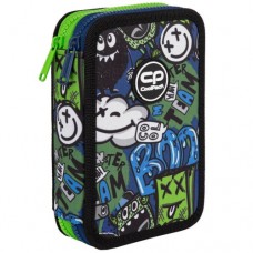 Double decker school pencil case with equipment CoolPack Jumper 2 Monster Team Double decker school pencil case with equipment CoolPack Jumper 2 Monster Team