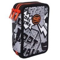 Triple decker pencil case with equipment CoolPack Jumper 3 Grey Ball Triple decker pencil case with equipment CoolPack Jumper 3 Grey Ball