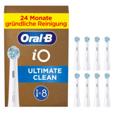 Oral-B iO Ultimate Clean x8 Toothbrush Heads, White Oral-B iO Ultimate Clean x8 Toothbrush Heads, White