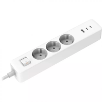 Xiaomi XMCXB01EU 20W Power Strip (2C1A) 1.4m, EU, White Xiaomi XMCXB01EU 20W Power Strip (2C1A) 1.4m, EU, White