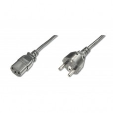 Digitus Power Cord, CEE 7/7 (Type-F) - C13 M/F, H05VVF3G 0.75qmm, 1.2 m, Black Digitus Power Cord, CEE 7/7 (Type-F) - C13 M/F, H05VVF3G 0.75qmm, 1.2 m, Black