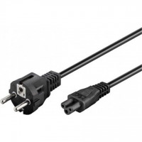 Goobay 93586 Power Cord CEE 7/7 (Type-F) to C5, 1.8 m, Black
